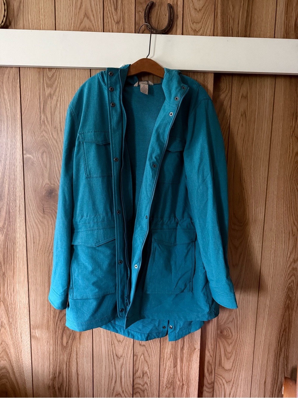 Duluth Teal Hooded Women's Jacket - Lightweight Casual XL